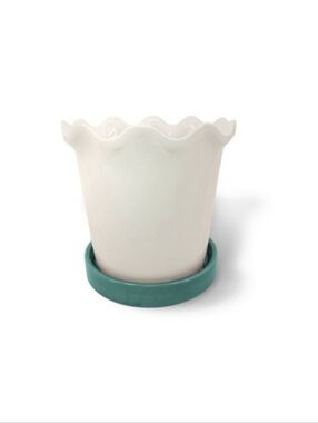 Target Bullseye Playground Summer 2026 Scalloped Ceramic Planter - Green